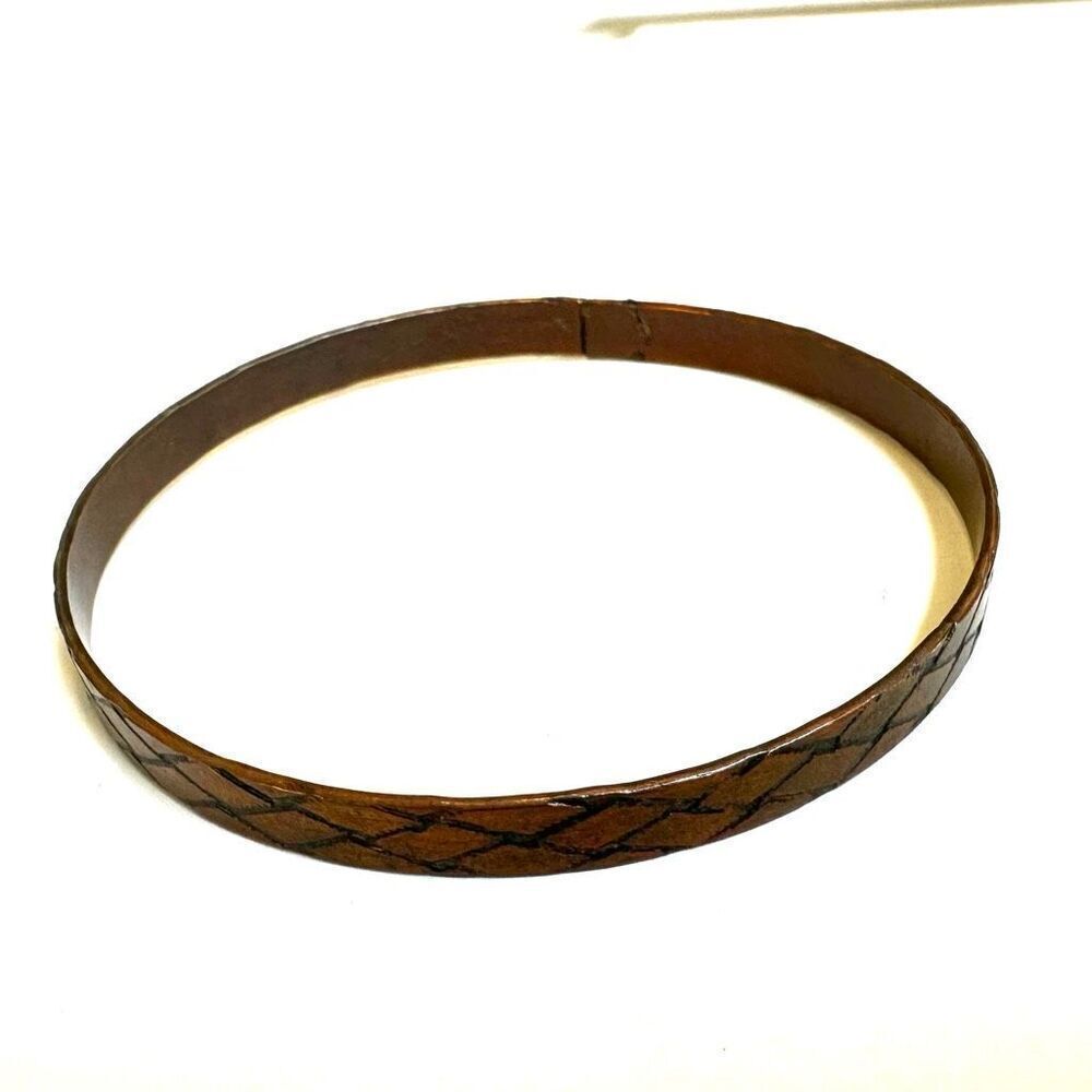 Copper bangle bracelet - Picture 5 of 8